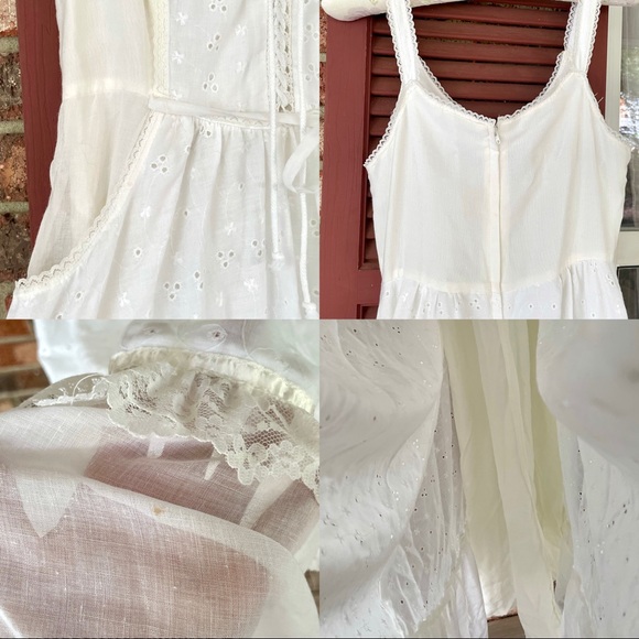 🐇Beautiful🐇Gunne Sax Delicate Eyelet Lace Princess CottageCore👰Prom Dress(9)✨ - Picture 6 of 13